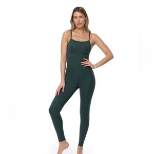 NWT Girlfriend Collective Green Cami Unitard‎ size XS